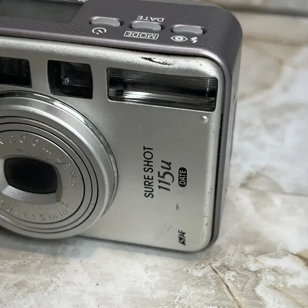 Canon Sure Shot 115u Date 35mm Film Camera Tested Working NO FILM or BATTERIES
